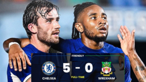 Chelsea cruised to a dominant 5-0 victory over Wrexham in their pre-season friendly match